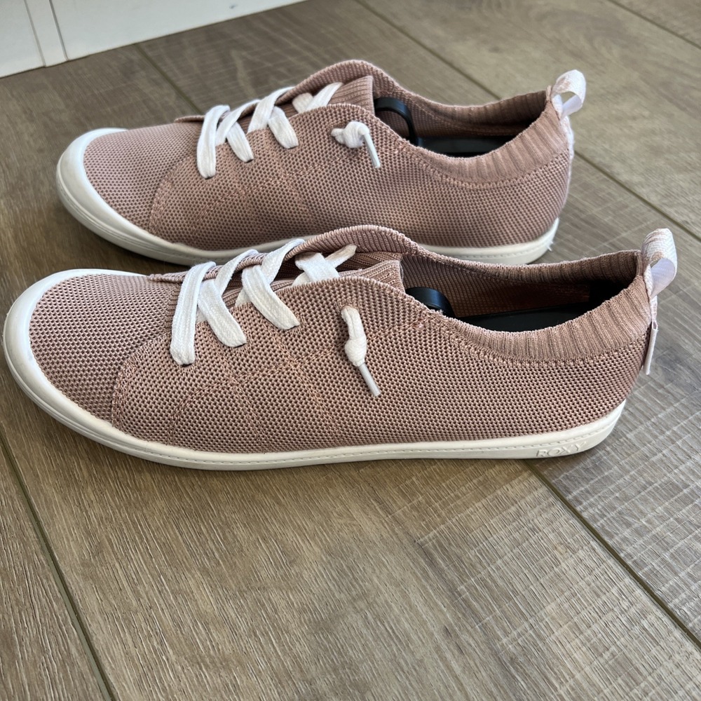 Roxy Bayshore Shoes Sneakers Pink Womens Size 9 Mesh slip on - Picture 2 of 14